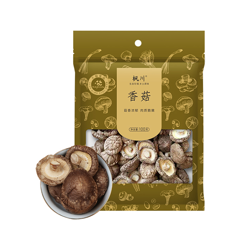 枫川香菇干货珍珠菇菌菇蘑菇鲜嫩肥厚土特产煲汤烹饪100克
