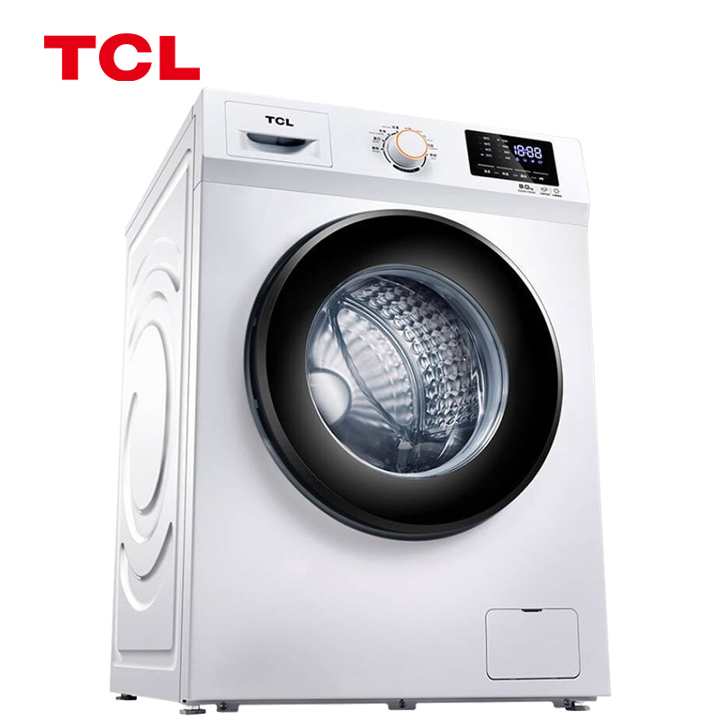 TCL10公斤大容量变频超薄高温除菌家用全自动洗滚筒洗衣机TG-V100B