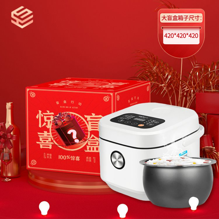 格卡诺智能电饭煲4LGKN-DFB-6(极地白)线下活动积分兑换周年庆福利盲盒