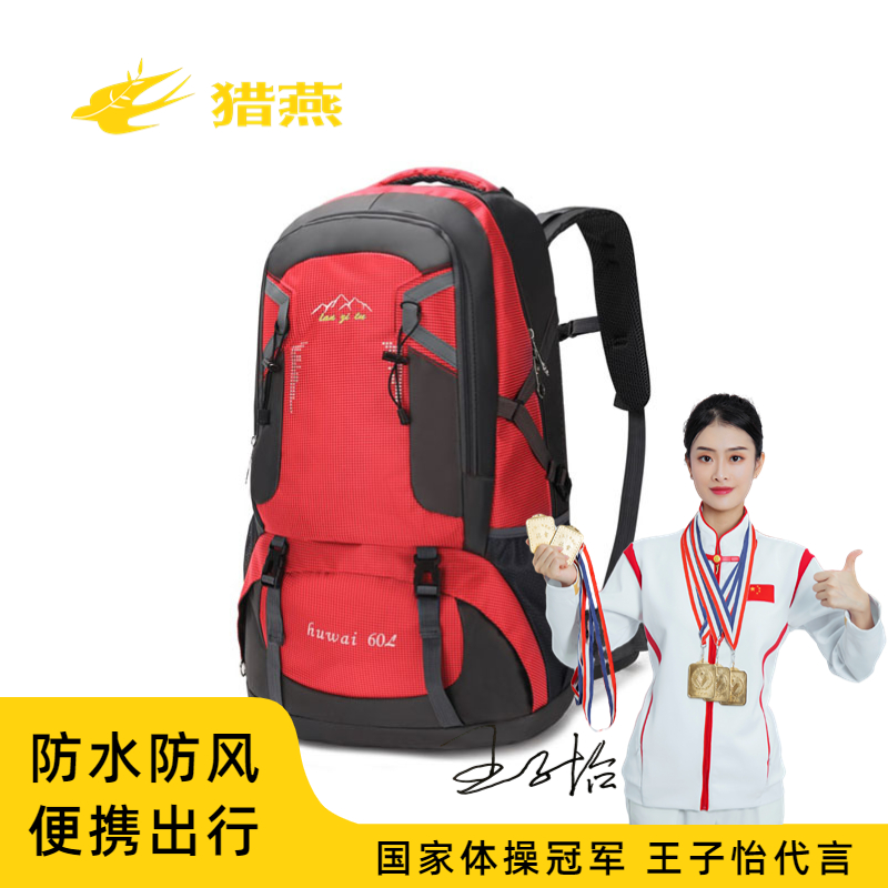 猎燕60L户外大容量多功能登山背包LYHUSB01