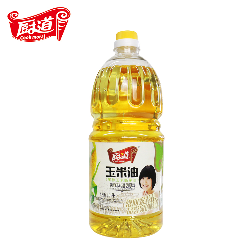 厨道一级纯玉米油非转基因物理压榨植物油家用宿舍曹彩烘焙蛋糕食用油 
