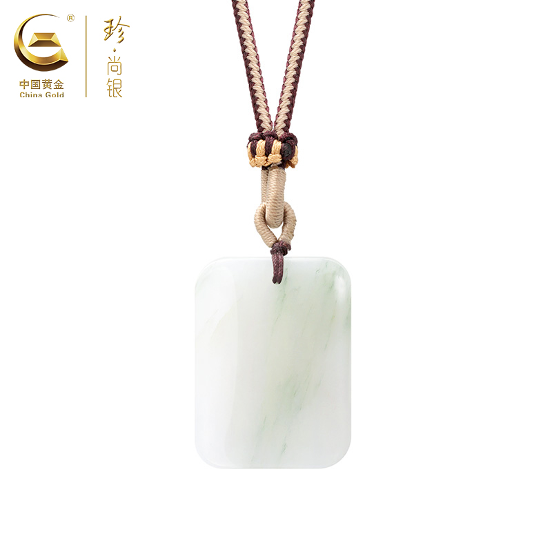 中国黄金珍尚银平安圆满牌配手工编织绳SK8231202