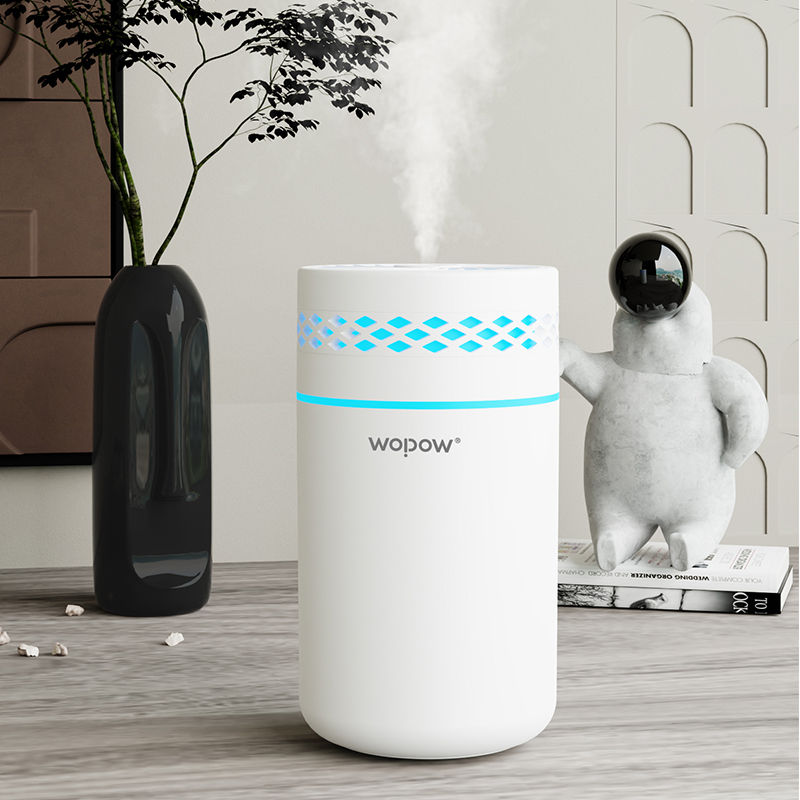 沃品时空杯七彩加湿器静音大容量便携小夜灯雾化器适合办公室家用HM13